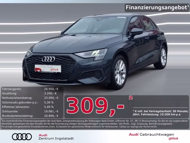 Audi A3 Sportback 35 TDI S-Sitz AHK NAVI PDC virtual+