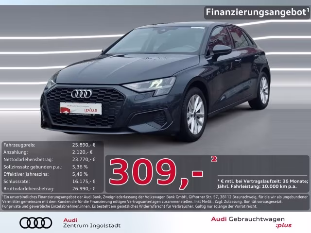 Audi A3 Sportback 35 TDI S-Sitz AHK NAVI PDC virtual+
