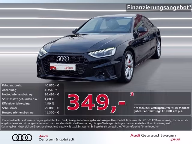 Audi A4 Limousine 40 TDI qu S line MATRIX HuD MASSAGE