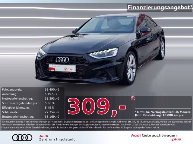 Audi A4 Limousine 40 TDI qu S line MATRIX HuD MASSAGE