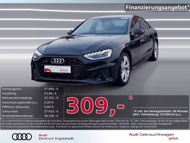 Audi A4 Limousine 40 TDI qu S line MATRIX HuD MASSAGE