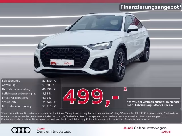 Audi SQ5 Sportback TDI Pano S-Sitze Kam. HuD LED 20&amp;quot;