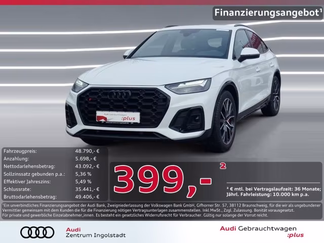 Audi SQ5 Sportback TDI Pano S-Sitze Kam. HuD LED 20&amp;quot;
