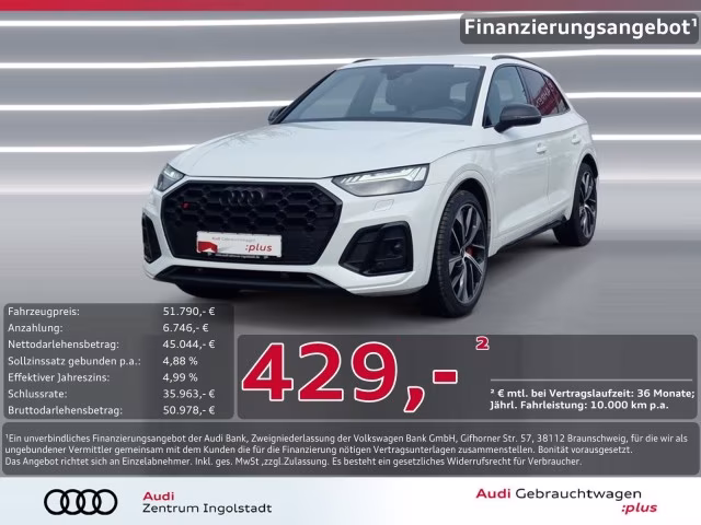 Audi SQ5 TDI qu MATRIX S-Sitze Kamera ACC HuD AHK 21&amp;quot;
