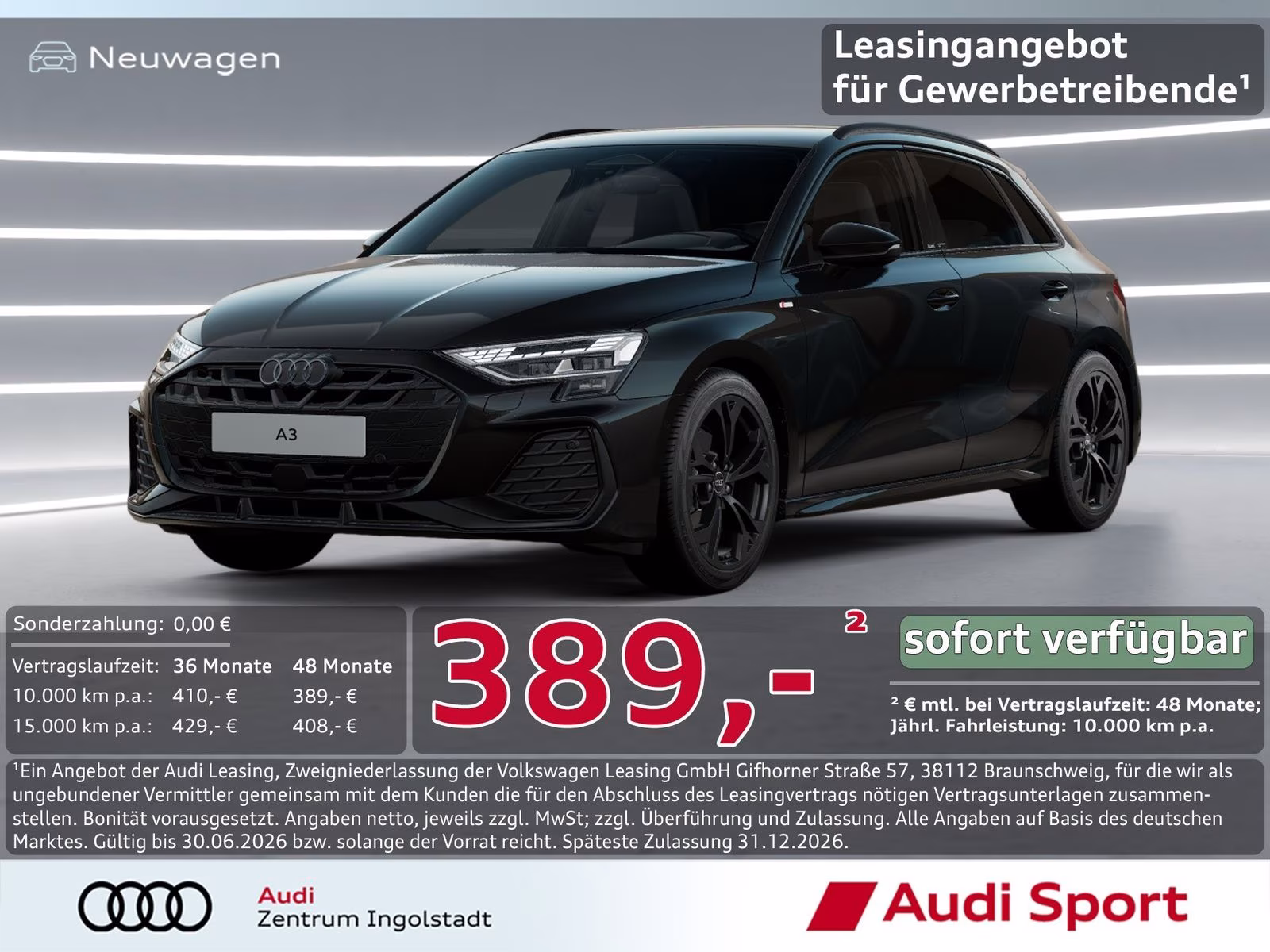 Sportback TFSI S line MATRIX AHK UPE 49.905,-