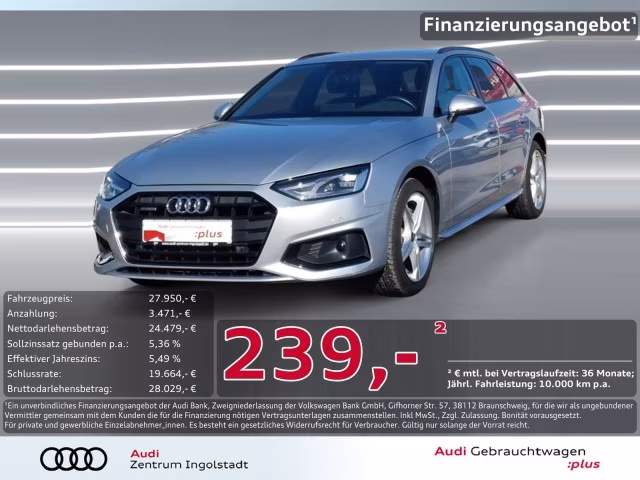 Audi A4 Avant 40 TDI qu KAM. ACC MEMORY NAVI Advanced