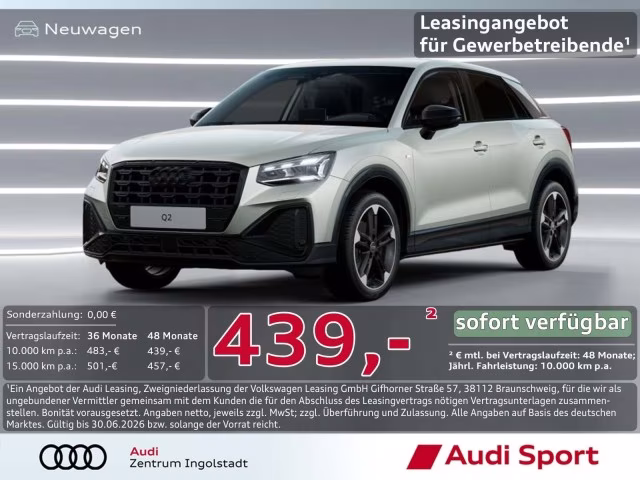 Audi Q2 35 TFSI S line MATRIX AHK KAMERA UPE 45.245,-
