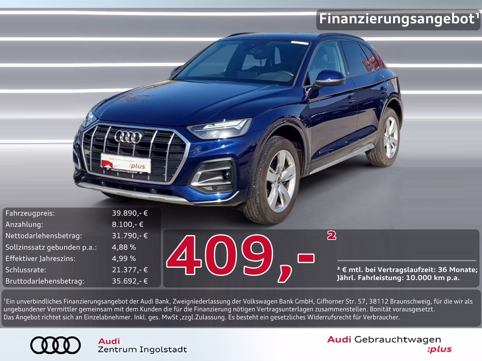 40 TDI qu S line PANO LED 360° NAVI+ Advanced