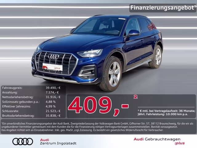 Audi Q5 40 TDI qu S line PANO LED 360° NAVI+ Advanced