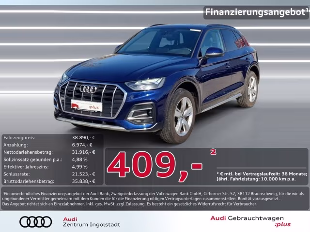 Audi Q5 40 TDI qu S line PANO LED 360° NAVI+ Advanced