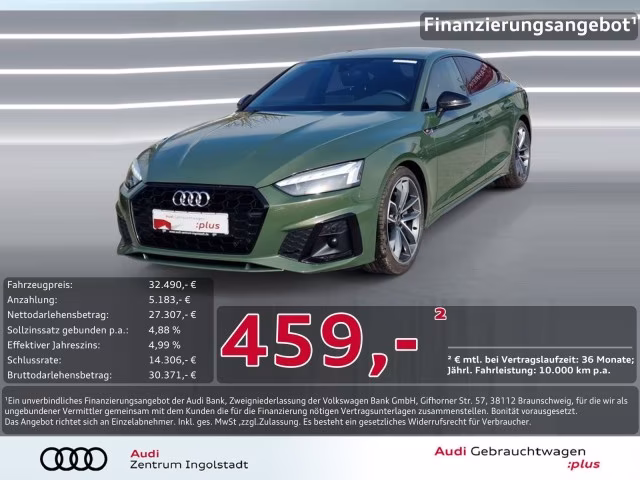 Audi A5 Sportback 40 TDI S line MATRIX Kamera ACC 19&amp;quot;