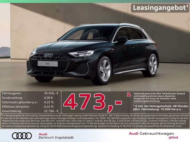 Audi A3 Sportback 40 TFSI e S line AHK LED ACC KAMERA