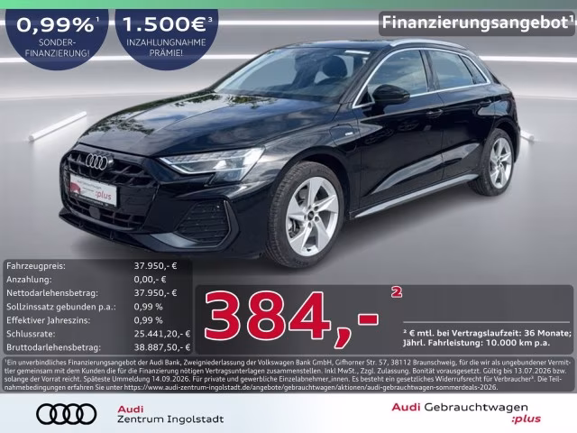 Audi A3 Sportback 40 TFSI e S line AHK LED ACC KAMERA