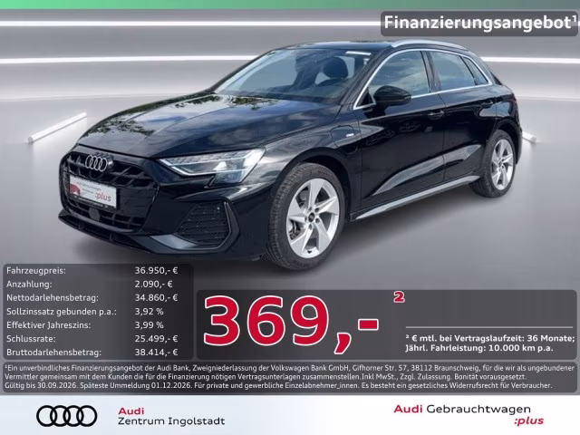 Audi A3 Sportback 40 TFSI e S line AHK LED ACC KAMERA