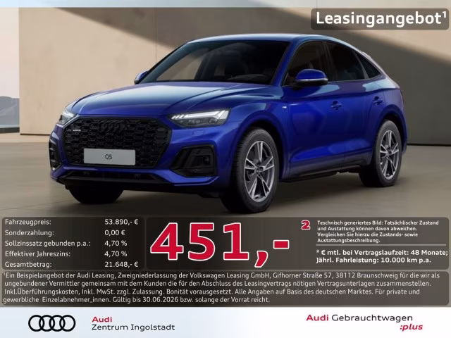 Audi Q5 Sportback 50 TDI qu S line HuD AHK MATRIX ACC