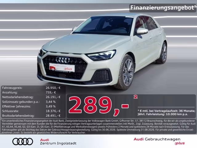 Audi A1 Sportback 30 TFSI LED NAVI PDC+ ACC Advanced
