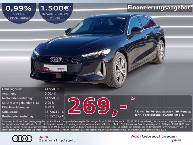 Audi A5 Avant TDI Tech AHK PANO LED Kamera Memory 19&amp;quot;