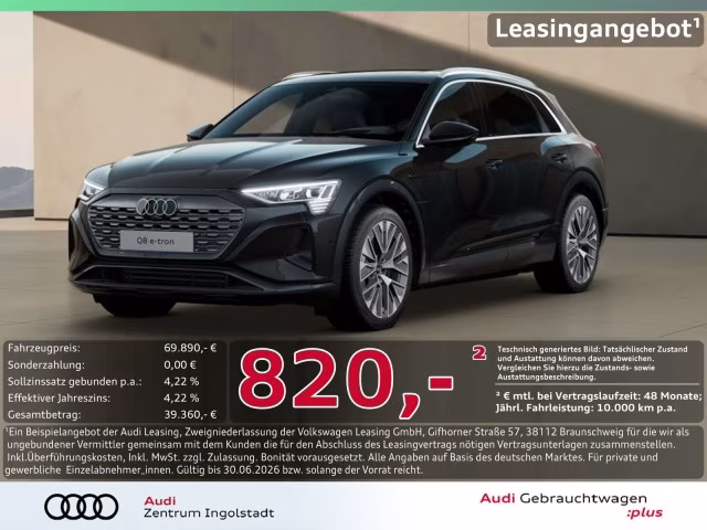 Audi Q8 e-tron 55 qu MATRIX PANO 360° ACC advanced