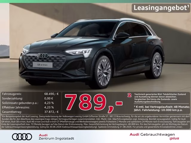 Audi Q8 e-tron 55 qu MATRIX PANO 360° ACC advanced