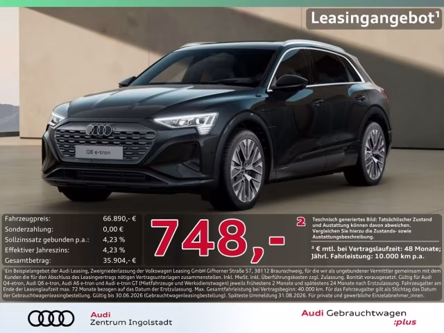 Audi Q8 e-tron 55 qu MATRIX PANO 360° ACC advanced