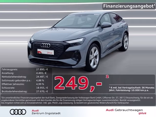 Audi Q4 Sportback e-tron 35 S line NAVI PDC STHZG 20&amp;quot;