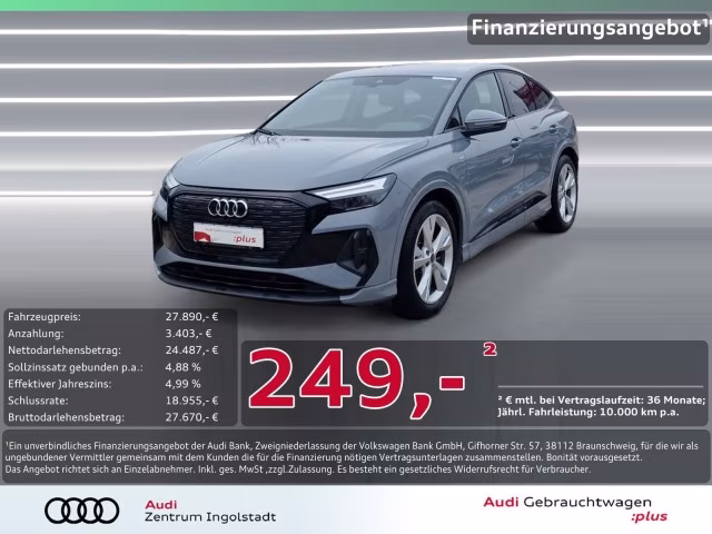 Audi Q4 Sportback e-tron 35 S line NAVI PDC STHZG 20&amp;quot;