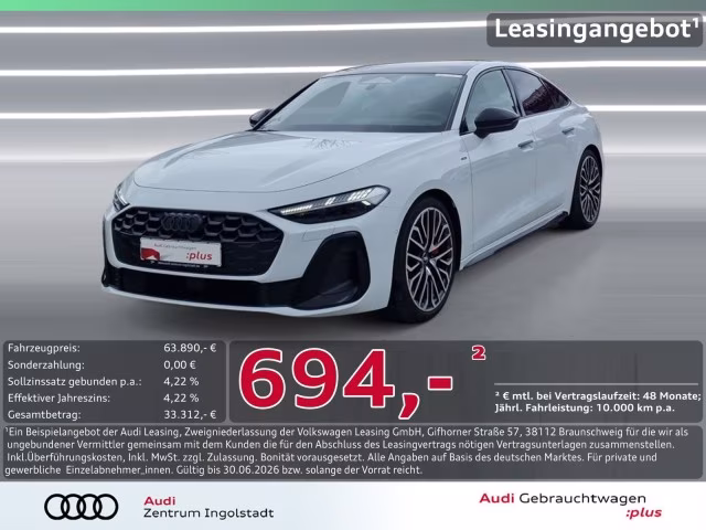 Audi A5 Limousine e-hybrid qu S line Tech pro PANO 20