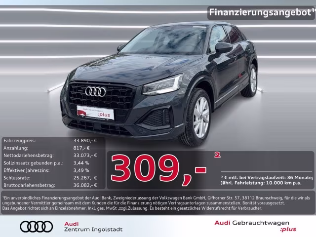 Audi Q2 40 TFSI qu LED NAVI ACC KAMERA PDC+ advanced