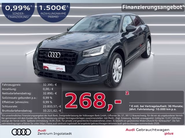 Audi Q2 40 TFSI qu LED NAVI ACC KAMERA PDC+ advanced