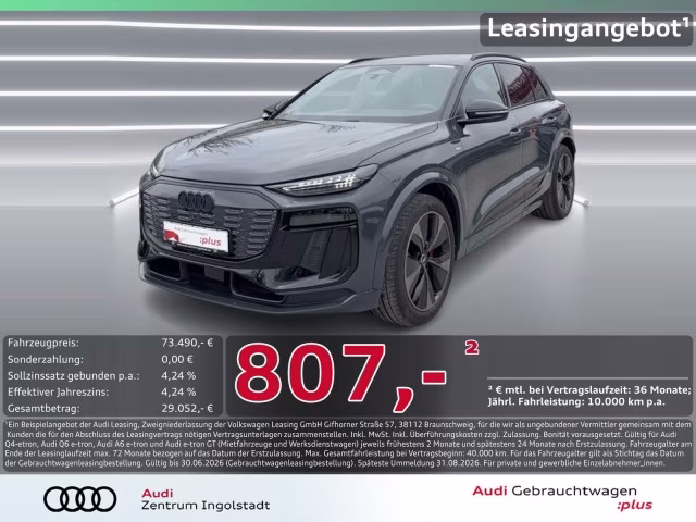 Audi Q6 e-tron SUV qu edition one S line Tech+ PANO