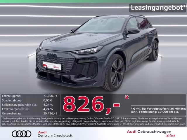 Audi Q6 e-tron SUV qu edition one S line Tech+ PANO