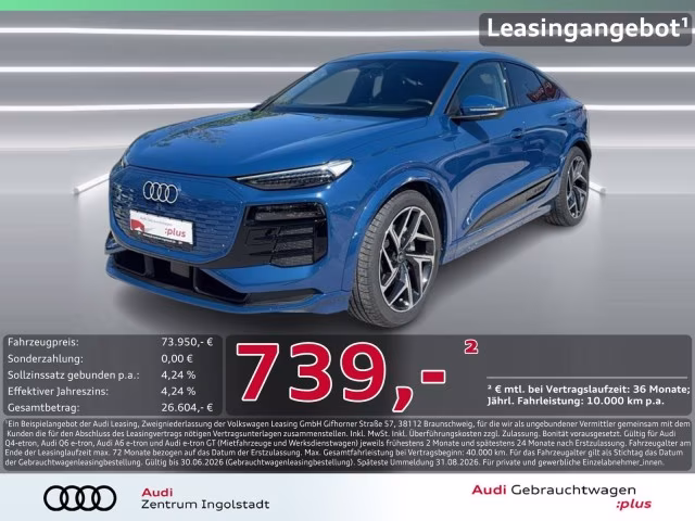 Audi Q6 e-tron Sportback qu Tech pro AHK B&amp;amp;O LUFT 21&amp;quot;