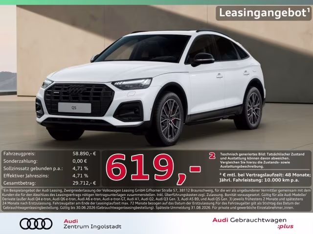 Audi Q5 Sportback 50 TFSI e qu AHK PANO HuD advanced