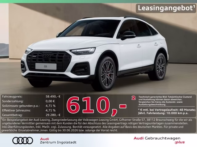 Audi Q5 Sportback 50 TFSI e qu AHK PANO HuD advanced