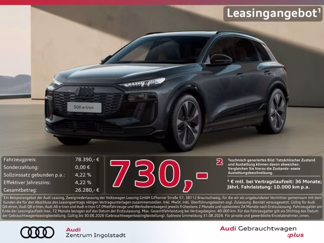 Audi SQ6 e-tron qu Tech pro MATRIX Luft B&amp;amp;O Pano HuD