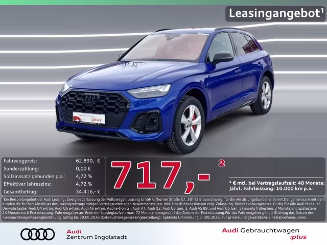 Audi Q5 55 TFSI e qu S line AHK PANO MATRIX 360° 21&amp;quot;
