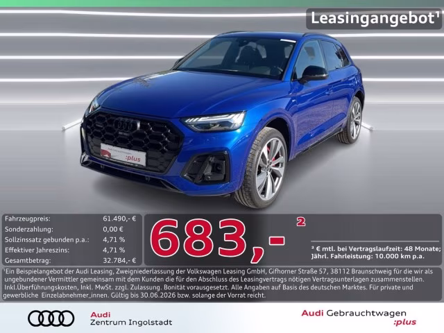 Audi Q5 55 TFSI e qu S line AHK PANO MATRIX 360° 21&amp;quot;