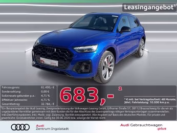 55 TFSI e qu S line AHK PANO MATRIX 360° 21"