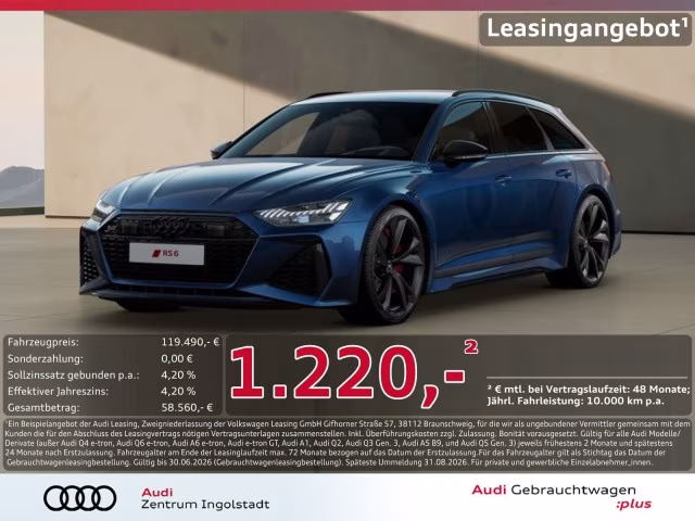 Audi RS6 Avant performance qu Massage LASER DRC 22&amp;quot;