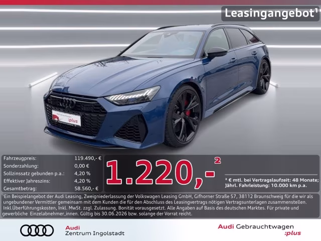 Audi RS6 Avant performance qu Massage LASER DRC 22&amp;quot;