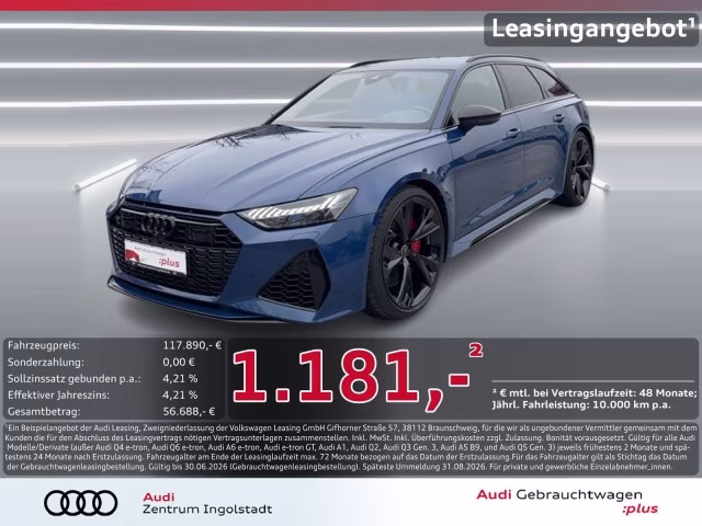 Audi RS6 Avant performance qu Massage LASER DRC 22&amp;quot;