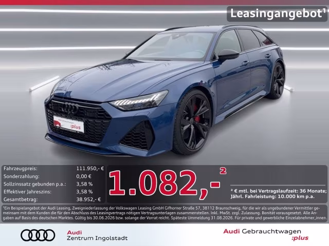 Audi RS6 Avant performance qu Massage LASER DRC 22&amp;quot;