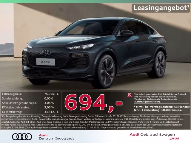 Audi Q6 e-tron Sportback qu Tech pro AHK MATRIX LUFT