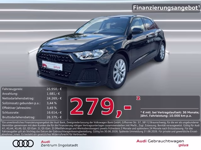 Audi A1 Sportback 30 TFSI NAVI+ Optik-schw.+ advanced