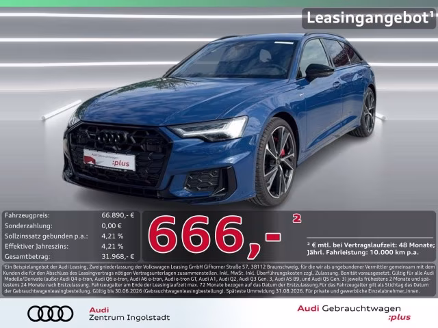 Audi A6 Avant 55 TFSI e qu S line AHK Massage B&amp;amp;O 21&amp;quot;