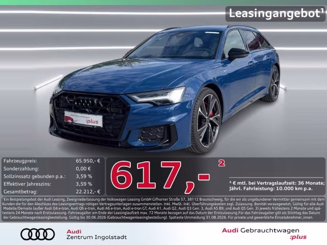 Audi A6 Avant 55 TFSI e qu S line AHK Massage B&amp;amp;O 21&amp;quot;