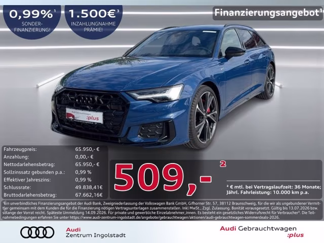 Audi A6 Avant 55 TFSI e qu S line AHK Massage B&amp;amp;O 21&amp;quot;