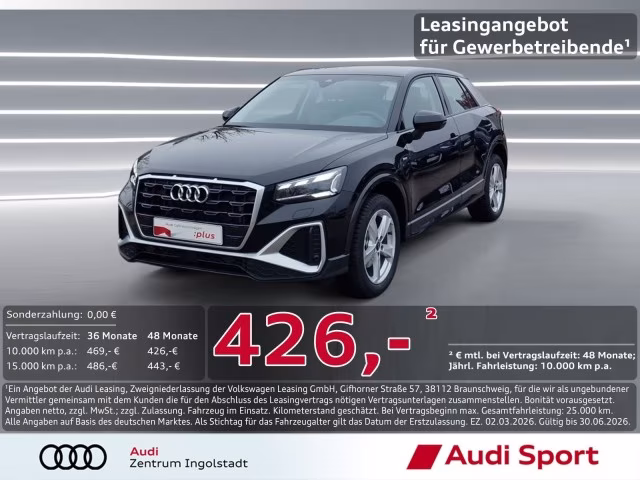 Audi Q2 35 TFSI S line AHK MATRIX KAMERA PDC+ SHZ 17&amp;quot;