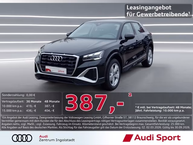 Audi Q2 35 TFSI S line AHK MATRIX KAMERA PDC+ SHZ 17&amp;quot;