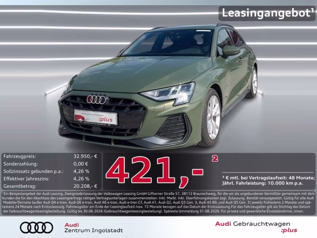 Audi A3 Sportback 35 TDI S line ACC NAVI+ VIRTUAL KAM